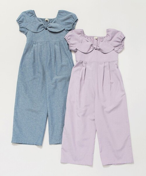 BRANSHES(ブランシェス)の「【プチレディ】シャンブレーサロペット(サロペット/オーバーオール・キッズ・サックスブルー/ラベンダー・130/120/100/110/140/90/150)」の19枚目の写真