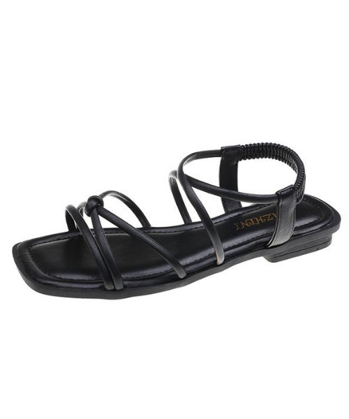 yuue' ( wear )(ユーイ)の「クロスストラップサンダル(サンダル・レディース・アイボリー/ブラック・23.5cm/24.5cm)」の22枚目の写真
