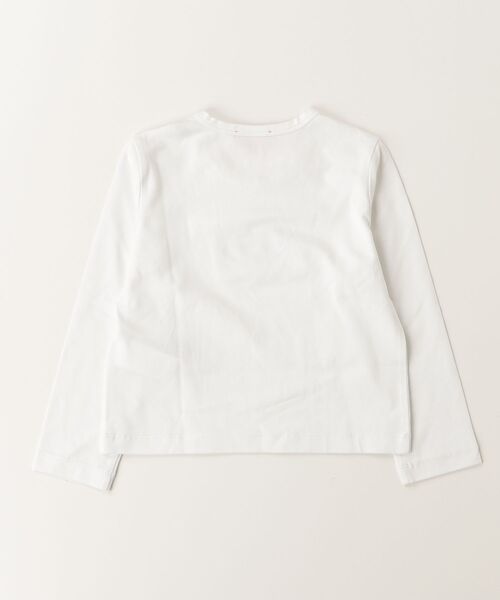 DIESEL KIDS(ディーゼルキッズ)の「DIESEL(ディーゼル)Kids & Junior オーバルDブランドロゴ刺繍入り長袖Tシャツカットソー(Tシャツ/カットソー・キッズ・ホワイト・4Y/6Y/8Y/10Y/12Y/16Y)」の4枚目の写真