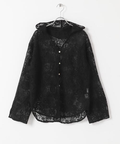 URBAN RESEARCH ROSSO WOMEN（アーバンリサーチ　ロッソ）の「YENN　PORTABLE LACE HOODIE（パーカー・レディース・アイボリー/ブラック・FREE）」の2枚目の写真