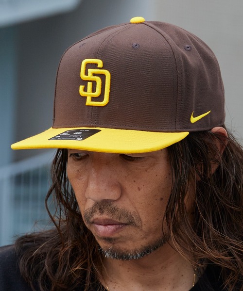 NIKE/ナイキ DRI-FIT PRO CAP フラットバイザー ブランドロゴ 6Pパネル