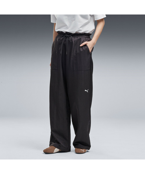 PUMA(プーマ)の「PUMA プーマ ウィメンズ ESS エレベーテッド ウーブン ワイド パンツ(その他パンツ・レディース・グレー/ブラック・X-LARGE/MEDIUM/SMALL/LARGE)」の16枚目の写真