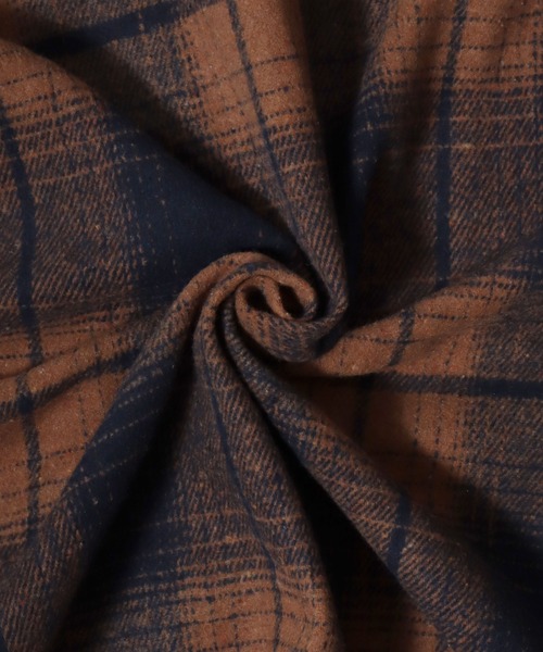 ANPAS(アンパス)の「Flannel Ombre Check & Stripe Shirt / フランネル オンブレチェック&ストライプシャツ ワークシャツ 長袖 秋冬 ネルシャツ 起毛(シャツ/ブラウス・メンズ・チャコール/ネイビー/グレー系その他/ブラウン/ブラック系その他・L/XL/M)」の17枚目の写真