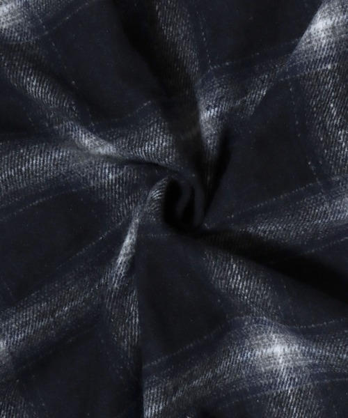 ANPAS(アンパス)の「Flannel Ombre Check & Stripe Shirt / フランネル オンブレチェック&ストライプシャツ ワークシャツ 長袖 秋冬 ネルシャツ 起毛(シャツ/ブラウス・メンズ・チャコール/ネイビー/グレー系その他/ブラウン/ブラック系その他・L/XL/M)」の20枚目の写真