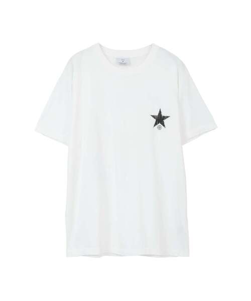 CONVERSE（コンバース）の「FLOWER BACK PRINT T-SHIRT（Tシャツ/カットソー・レディース・ホワイト/ブラック/サックスブルー・MEDIUM/SMALL）」の4枚目の写真