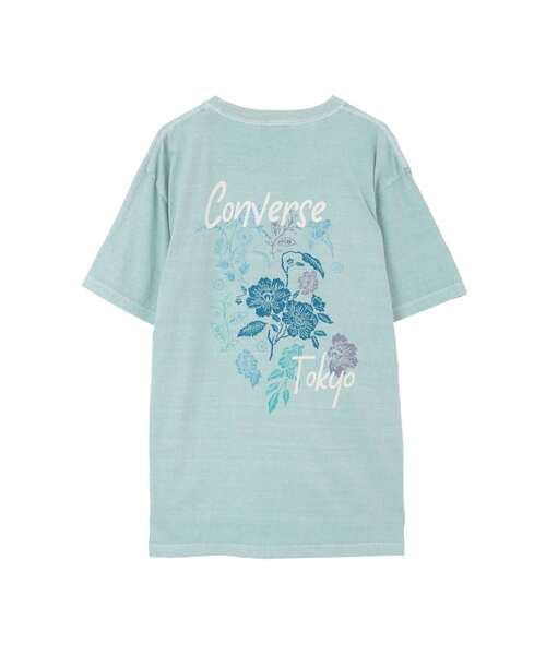 CONVERSE（コンバース）の「FLOWER BACK PRINT T-SHIRT（Tシャツ/カットソー・レディース・ホワイト/ブラック/サックスブルー・MEDIUM/SMALL）」の9枚目の写真