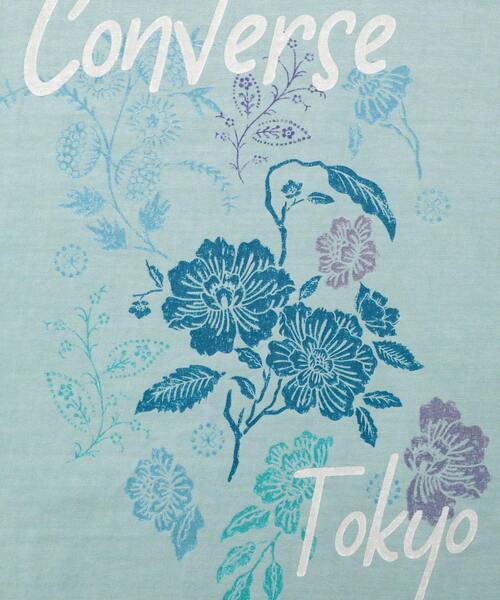 CONVERSE（コンバース）の「FLOWER BACK PRINT T-SHIRT（Tシャツ/カットソー・レディース・ホワイト/ブラック/サックスブルー・MEDIUM/SMALL）」の10枚目の写真