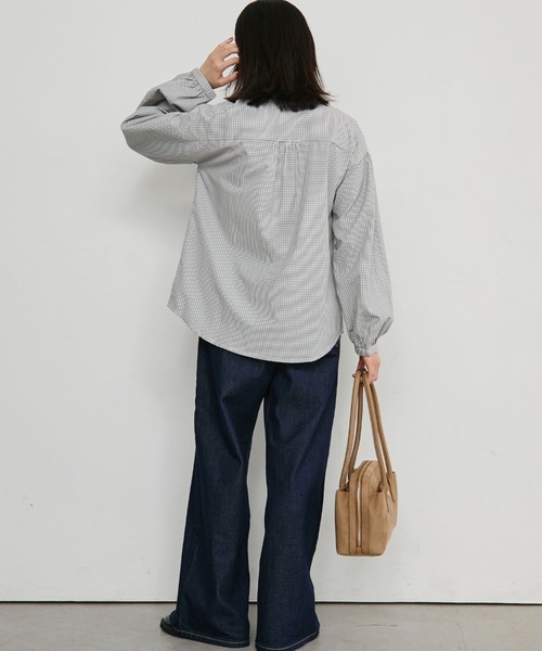 Doux archives(ドゥアルシーヴ)の「【26AW EC先行予約】2WAYボウタイブラウス(シャツ/ブラウス・レディース・オフホワイト/モカ/ホワイト×ブラック・FREE)」の8枚目の写真