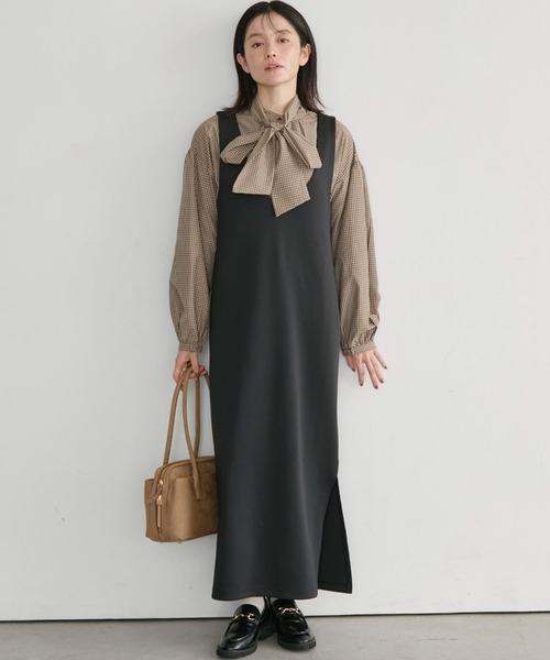 Doux archives(ドゥアルシーヴ)の「【26AW EC先行予約】2WAYボウタイブラウス(シャツ/ブラウス・レディース・オフホワイト/モカ/ホワイト×ブラック・FREE)」の18枚目の写真