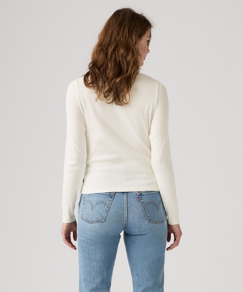 Levi's(リーバイス)の「Levi's/リーバイス エッセンシャル ロングスリーブ ヘンリーTシャツ(Tシャツ/カットソー・レディース・ホワイト・XS/M/S)」の3枚目の写真
