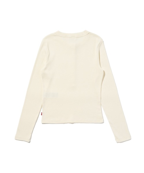 Levi's(リーバイス)の「Levi's/リーバイス エッセンシャル ロングスリーブ ヘンリーTシャツ(Tシャツ/カットソー・レディース・ホワイト・XS/M/S)」の5枚目の写真