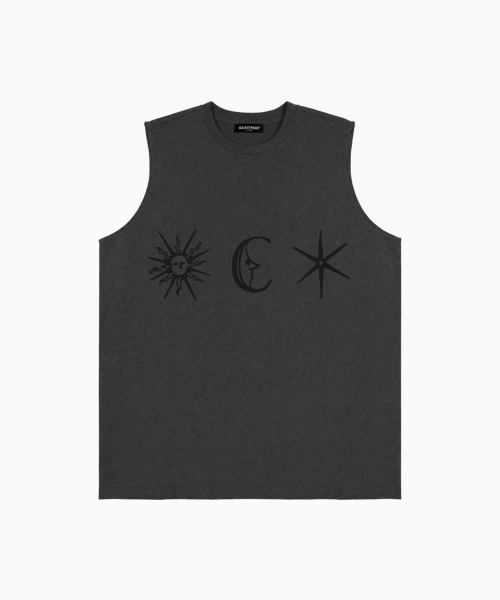SAINTPAIN(セイントペイン)の「SPエアコットンフォーチュンスリーブレスチャコール(Tシャツ/カットソー・レディース・その他・MEDIUM/LARGE)」の1枚目の写真