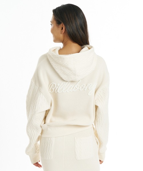 BILLABONG（ビラボン）の「BILLABONG/ビラボン ニットパーカー BG014023（パーカー・レディース・ブラック/アイボリー/ブラウン・M/L）」の4枚目の写真