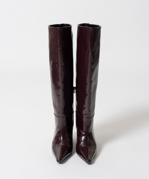 PRANK PROJECT(プランクプロジェクト)の「【2026Autumn Pre-Order】ワイドロングブーツ / Wide Long Boots(ブーツ・レディース・ブラック/マルチ/ボルドー・38/37/36)」の16枚目の写真