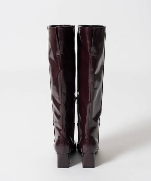 PRANK PROJECT(プランクプロジェクト)の「【2026Autumn Pre-Order】ワイドロングブーツ / Wide Long Boots(ブーツ・レディース・ブラック/マルチ/ボルドー・38/37/36)」の17枚目の写真