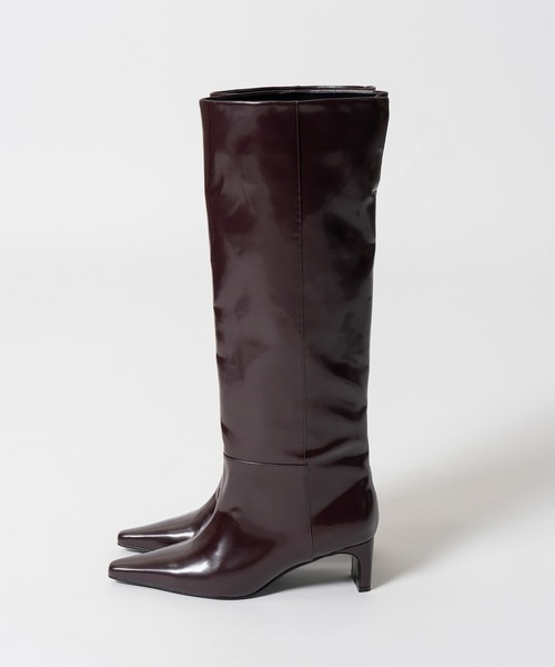 PRANK PROJECT(プランクプロジェクト)の「【2026Autumn Pre-Order】ワイドロングブーツ / Wide Long Boots(ブーツ・レディース・ブラック/マルチ/ボルドー・38/37/36)」の18枚目の写真