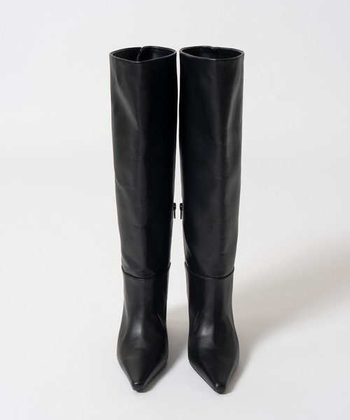 PRANK PROJECT(プランクプロジェクト)の「【2026Autumn Pre-Order】ワイドロングブーツ / Wide Long Boots(ブーツ・レディース・ブラック/マルチ/ボルドー・38/37/36)」の12枚目の写真