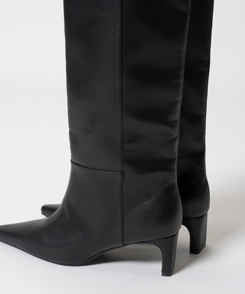 PRANK PROJECT(プランクプロジェクト)の「【2026Autumn Pre-Order】ワイドロングブーツ / Wide Long Boots(ブーツ・レディース・ブラック/マルチ/ボルドー・38/37/36)」の13枚目の写真