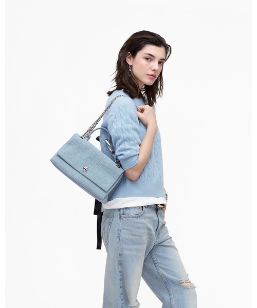 MARC JACOBS(マークジェイコブス)の「SUEDE CROC DUAL BAG/ザ スエード クロコ デュアル コンバーチブル ショルダーバッグ(ショルダーバッグ・レディース・ブルー系その他・ONE SIZE)」の2枚目の写真