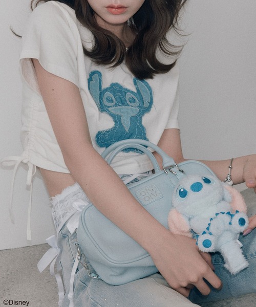 OLIVE des OLIVE(オリーブデオリーブ)の「Stitch ドロストTシャツ(Tシャツ/カットソー・レディース・オフホワイト・FREE)」の7枚目の写真