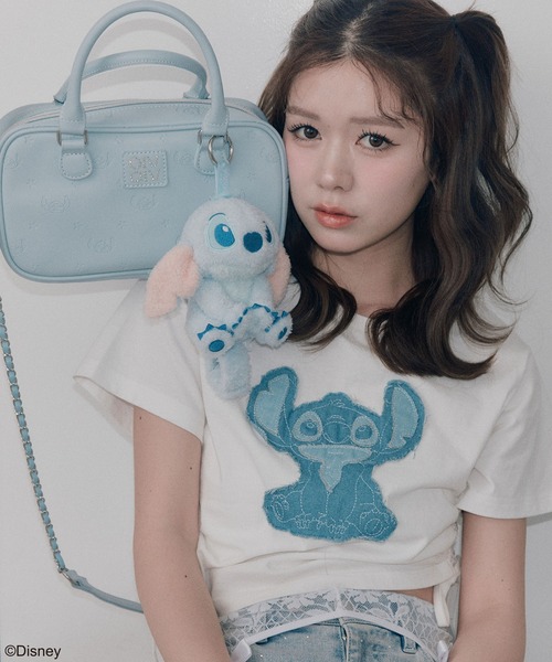 OLIVE des OLIVE(オリーブデオリーブ)の「Stitch ドロストTシャツ(Tシャツ/カットソー・レディース・オフホワイト・FREE)」の2枚目の写真