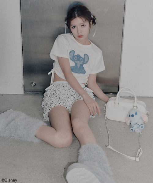 OLIVE des OLIVE(オリーブデオリーブ)の「Stitch ドロストTシャツ(Tシャツ/カットソー・レディース・オフホワイト・FREE)」の14枚目の写真