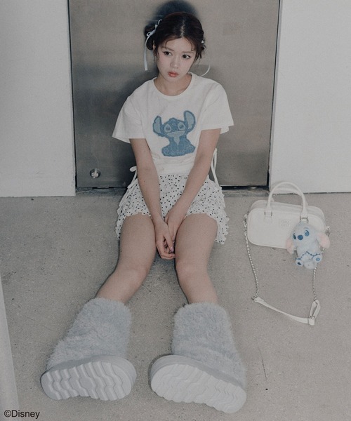 OLIVE des OLIVE(オリーブデオリーブ)の「Stitch ドロストTシャツ(Tシャツ/カットソー・レディース・オフホワイト・FREE)」の15枚目の写真