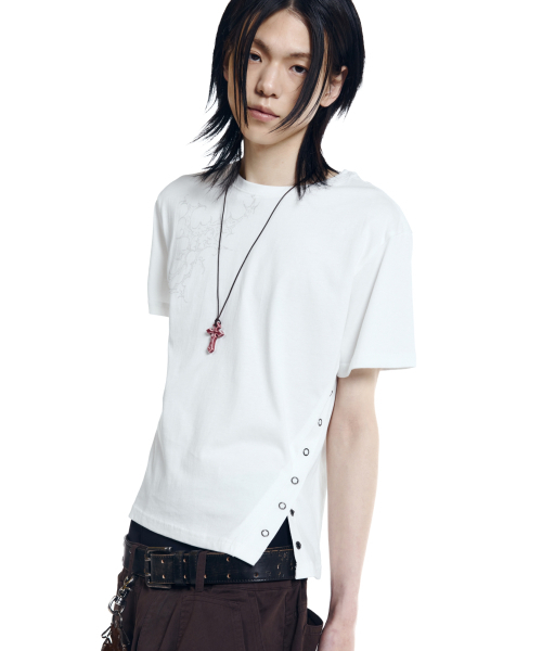 AAKAM(アーカム)の「Snap Gothic Half Top (White)(Tシャツ/カットソー・レディース・その他・1/2)」の7枚目の写真