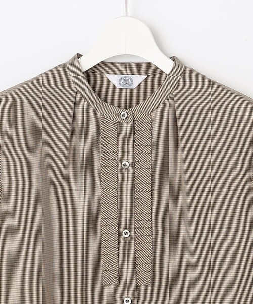 J.PRESS Ladies(J.プレス レディス)の「【WEB限定カラーあり】セルローストラディショナルチェック シャツブラウス(シャツ/ブラウス・レディース・カーキ系3/ベージュ系3/ホワイト系3・XS)」の16枚目の写真