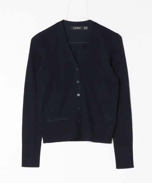 LAUREN RALPH LAUREN（ローレン ラルフ ローレン）の「コットンモダール Vネック カーディガン（カーディガン/ボレロ・レディース・ネイビー系1・S/M/L/XS）」の7枚目の写真