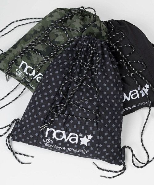 SlashDate(スラッシュデイト)の「【82】【nova】別注 ドローコード レースアップ ナップザック/カモフラ/ドット/ブラック/ユニセックス(バックパック/リュック・メンズ・ブラック/カーキ/ブラック系・FREE)」の13枚目の写真