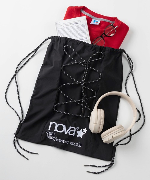 SlashDate(スラッシュデイト)の「【82】【nova】別注 ドローコード レースアップ ナップザック/カモフラ/ドット/ブラック/ユニセックス(バックパック/リュック・メンズ・ブラック/カーキ/ブラック系・FREE)」の14枚目の写真