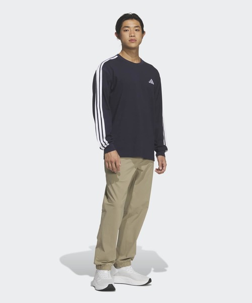 adidas(アディダス)の「エッセンシャルズ プラス ルーズフィット スリーストライプス シングルジャージー 長袖Tシャツ / ロンT / アディダス adidas(Tシャツ/カットソー・メンズ・ブルー・XX-LARGE/3XL/LARGE/MEDIUM/SMALL/X-LARGE/X-SMALL)」の5枚目の写真