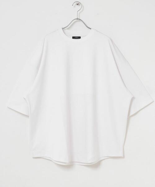 ITEMS URBANRESEARCH(アイテムズ アーバンリサーチ)の「ワイドフィットショートスリーブポンチTシャツ(Tシャツ/カットソー・メンズ・ホワイト/ブラック/チャコールグレー・MEDIUM/LARGE)」の10枚目の写真