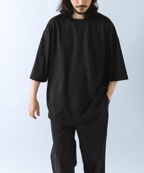 ITEMS URBANRESEARCH(アイテムズ アーバンリサーチ)の「ワイドフィットショートスリーブポンチTシャツ(Tシャツ/カットソー・メンズ・ホワイト/ブラック/チャコールグレー・MEDIUM/LARGE)」の15枚目の写真