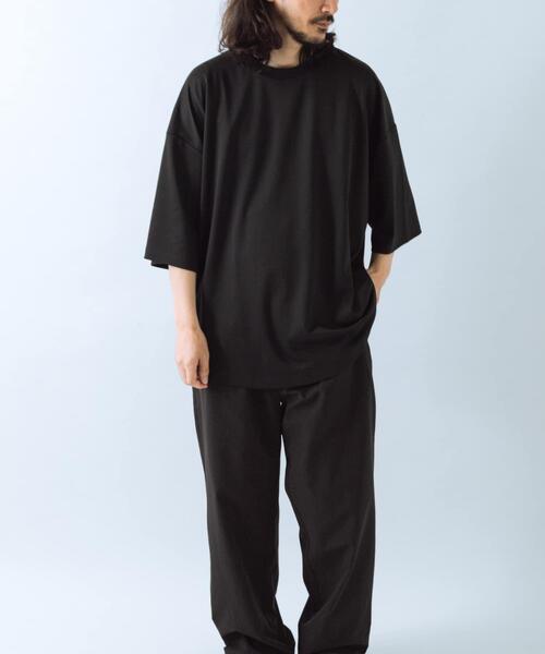 ITEMS URBANRESEARCH(アイテムズ アーバンリサーチ)の「ワイドフィットショートスリーブポンチTシャツ(Tシャツ/カットソー・メンズ・ホワイト/ブラック/チャコールグレー・MEDIUM/LARGE)」の16枚目の写真