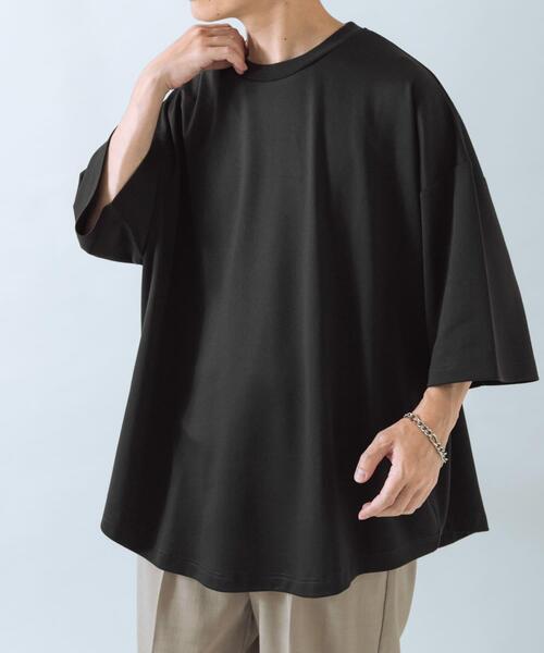 ITEMS URBANRESEARCH(アイテムズ アーバンリサーチ)の「ワイドフィットショートスリーブポンチTシャツ(Tシャツ/カットソー・メンズ・ホワイト/ブラック/チャコールグレー・MEDIUM/LARGE)」の18枚目の写真