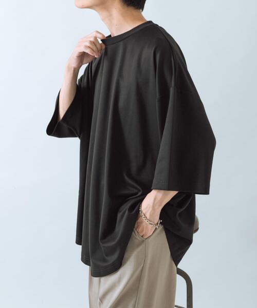 ITEMS URBANRESEARCH(アイテムズ アーバンリサーチ)の「ワイドフィットショートスリーブポンチTシャツ(Tシャツ/カットソー・メンズ・ホワイト/ブラック/チャコールグレー・MEDIUM/LARGE)」の19枚目の写真