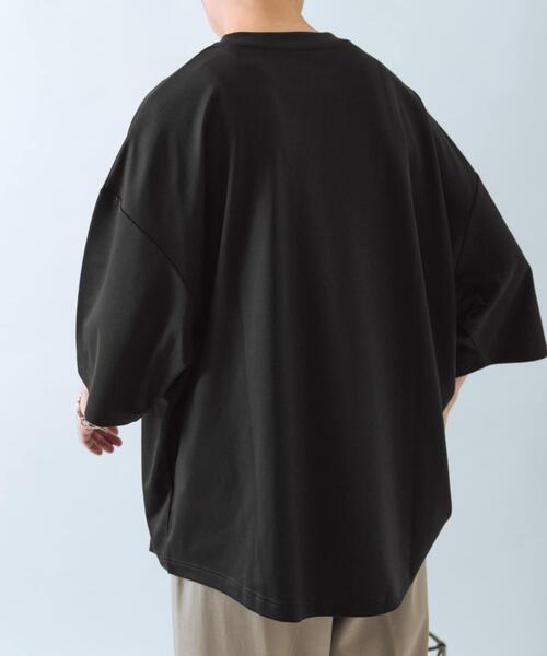 ITEMS URBANRESEARCH(アイテムズ アーバンリサーチ)の「ワイドフィットショートスリーブポンチTシャツ(Tシャツ/カットソー・メンズ・ホワイト/ブラック/チャコールグレー・MEDIUM/LARGE)」の20枚目の写真