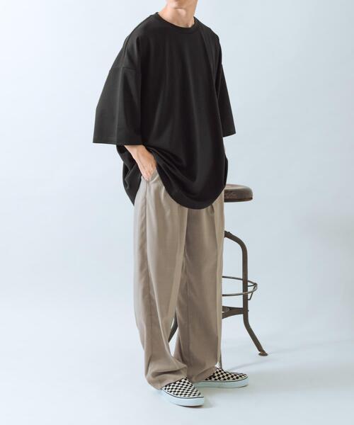 ITEMS URBANRESEARCH(アイテムズ アーバンリサーチ)の「ワイドフィットショートスリーブポンチTシャツ(Tシャツ/カットソー・メンズ・ホワイト/ブラック/チャコールグレー・MEDIUM/LARGE)」の21枚目の写真