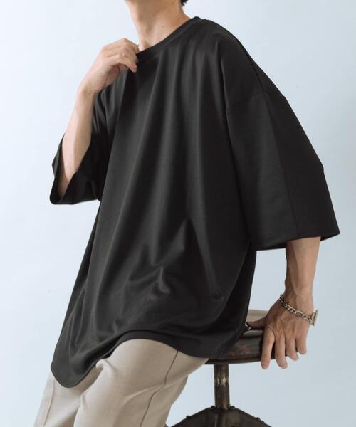 ITEMS URBANRESEARCH(アイテムズ アーバンリサーチ)の「ワイドフィットショートスリーブポンチTシャツ(Tシャツ/カットソー・メンズ・ホワイト/ブラック/チャコールグレー・MEDIUM/LARGE)」の22枚目の写真