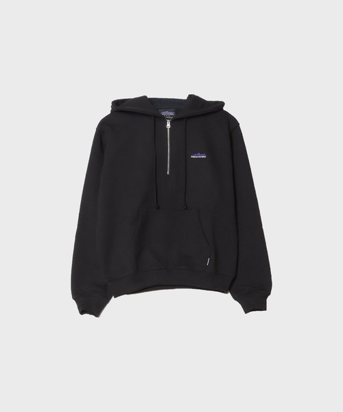 THOUSAND MILE(サウザンドマイル)の「THOUSAND MILE / HALF ZIP PARKER / TM252UK00380 夏服(パーカー・メンズ・ブラック・XL)」の1枚目の写真