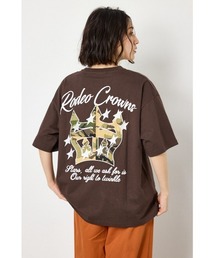RODEO CROWNS WIDE BOWL（ロデオクラウンズワイドボウル）の「アップリケクラウンロゴTシャツ（Tシャツ/カットソー）」