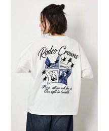 RODEO CROWNS WIDE BOWL（ロデオクラウンズワイドボウル）の「アップリケクラウンロゴTシャツ（Tシャツ/カットソー）」