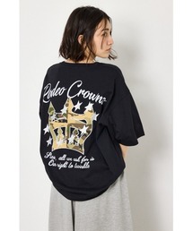 RODEO CROWNS WIDE BOWL（ロデオクラウンズワイドボウル）の「アップリケクラウンロゴTシャツ（Tシャツ/カットソー）」