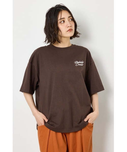 RODEO CROWNS WIDE BOWL（ロデオクラウンズワイドボウル）の「アップリケクラウンロゴTシャツ（Tシャツ/カットソー・レディース・ライトピンク/ブラック/ブラウン/オフホワイト・FREE）」の19枚目の写真