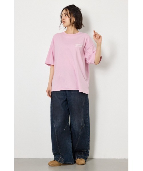 RODEO CROWNS WIDE BOWL（ロデオクラウンズワイドボウル）の「アップリケクラウンロゴTシャツ（Tシャツ/カットソー・レディース・ライトピンク/ブラック/ブラウン/オフホワイト・FREE）」の8枚目の写真