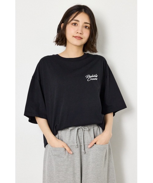 RODEO CROWNS WIDE BOWL（ロデオクラウンズワイドボウル）の「アップリケクラウンロゴTシャツ（Tシャツ/カットソー・レディース・ライトピンク/ブラック/ブラウン/オフホワイト・FREE）」の14枚目の写真