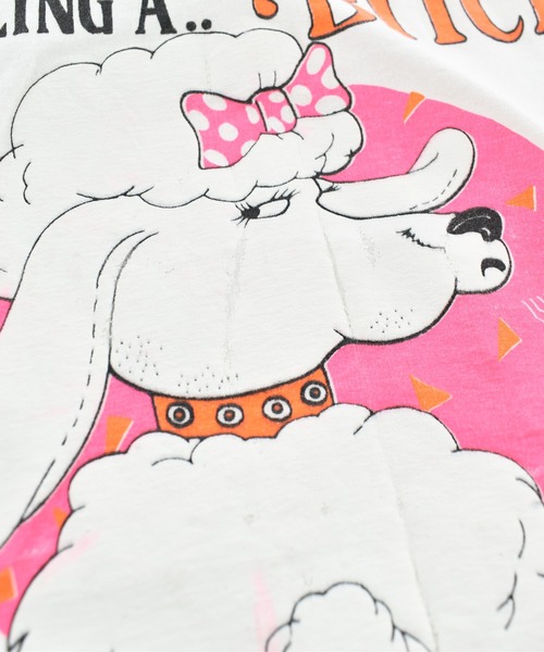 LABORATORY R(ラボラトリーアール)の「【USED】90’s “BITCH” アニマル Tシャツ(Tシャツ/カットソー・メンズ・ホワイト・SMALL)」の3枚目の写真