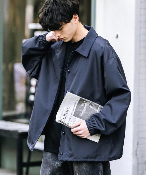 Rocky Monroe(ロッキーモンロー)の「ポリDEWSPO オーバーサイズコーチジャケット(ブルゾン・メンズ・ブラック/ネイビー/カーキ・L/XL/M)」の3枚目の写真
